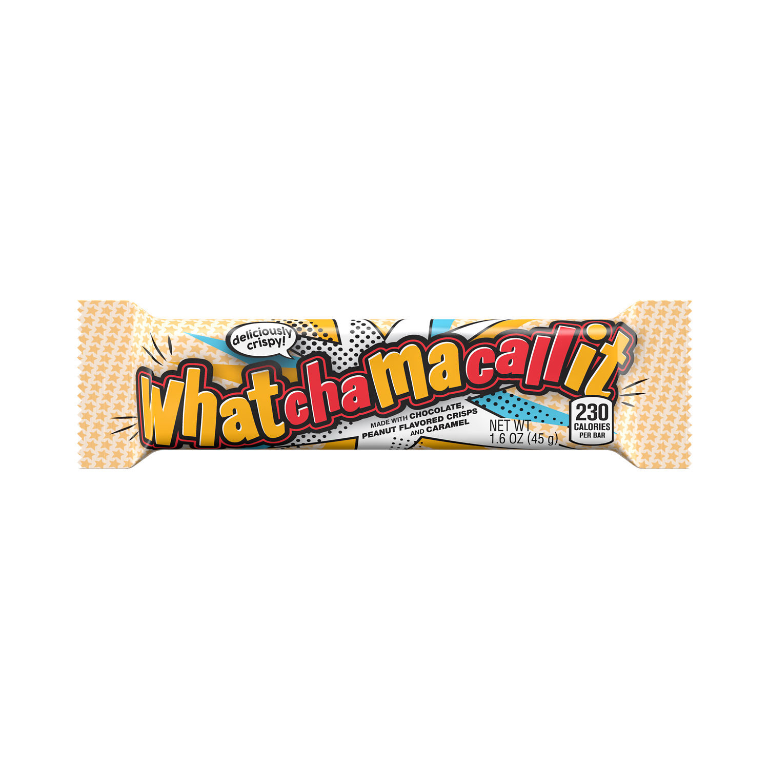 WHATCHAMACALLIT Chocolate, Caramel, and Peanut Crisps Candy Bars, 1.6 oz (36 Count) - THE HERSHEY COMPANY