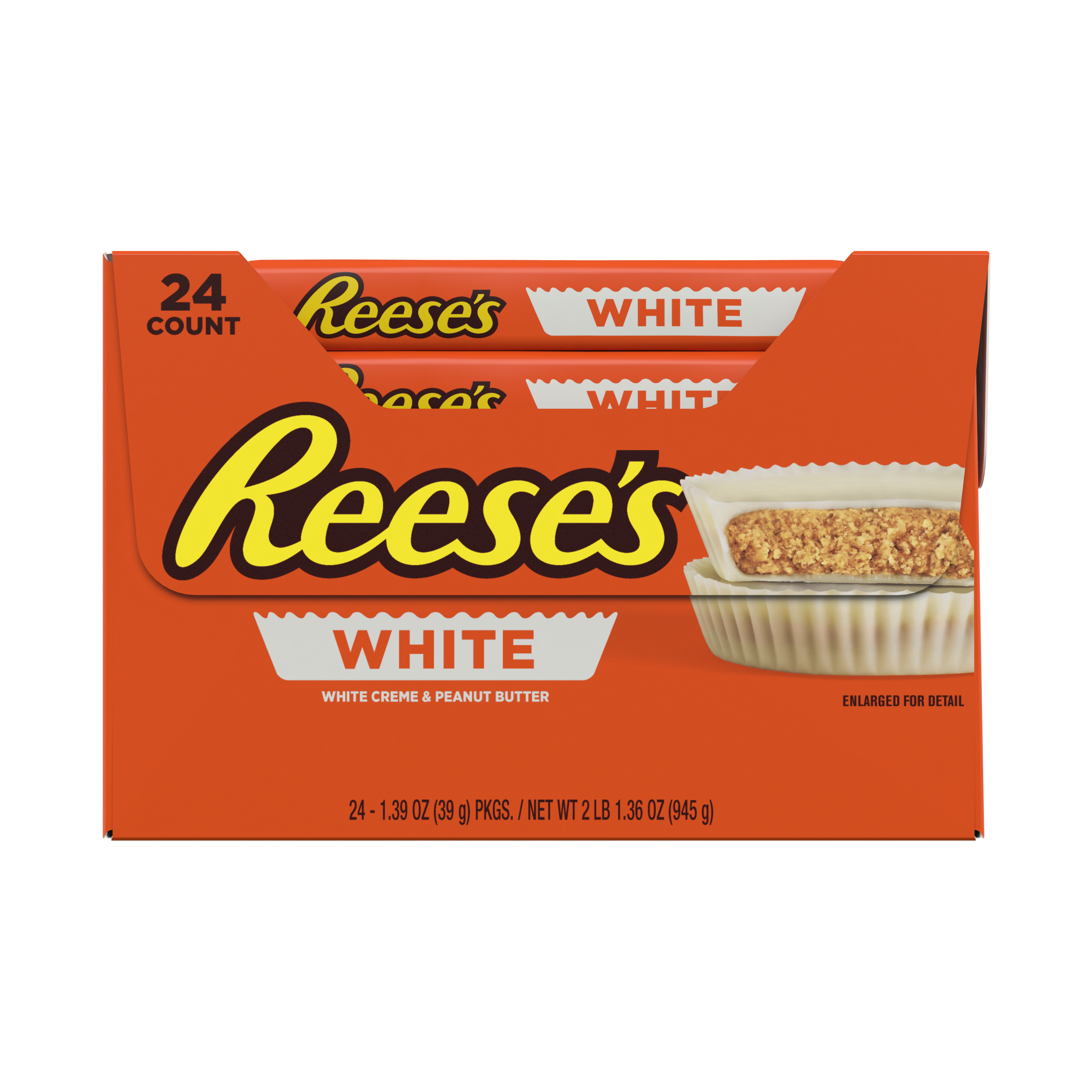 REESE’S White Creme Peanut Butter Cups, 1.39 oz (24 Count) - THE HERSHEY COMPANY