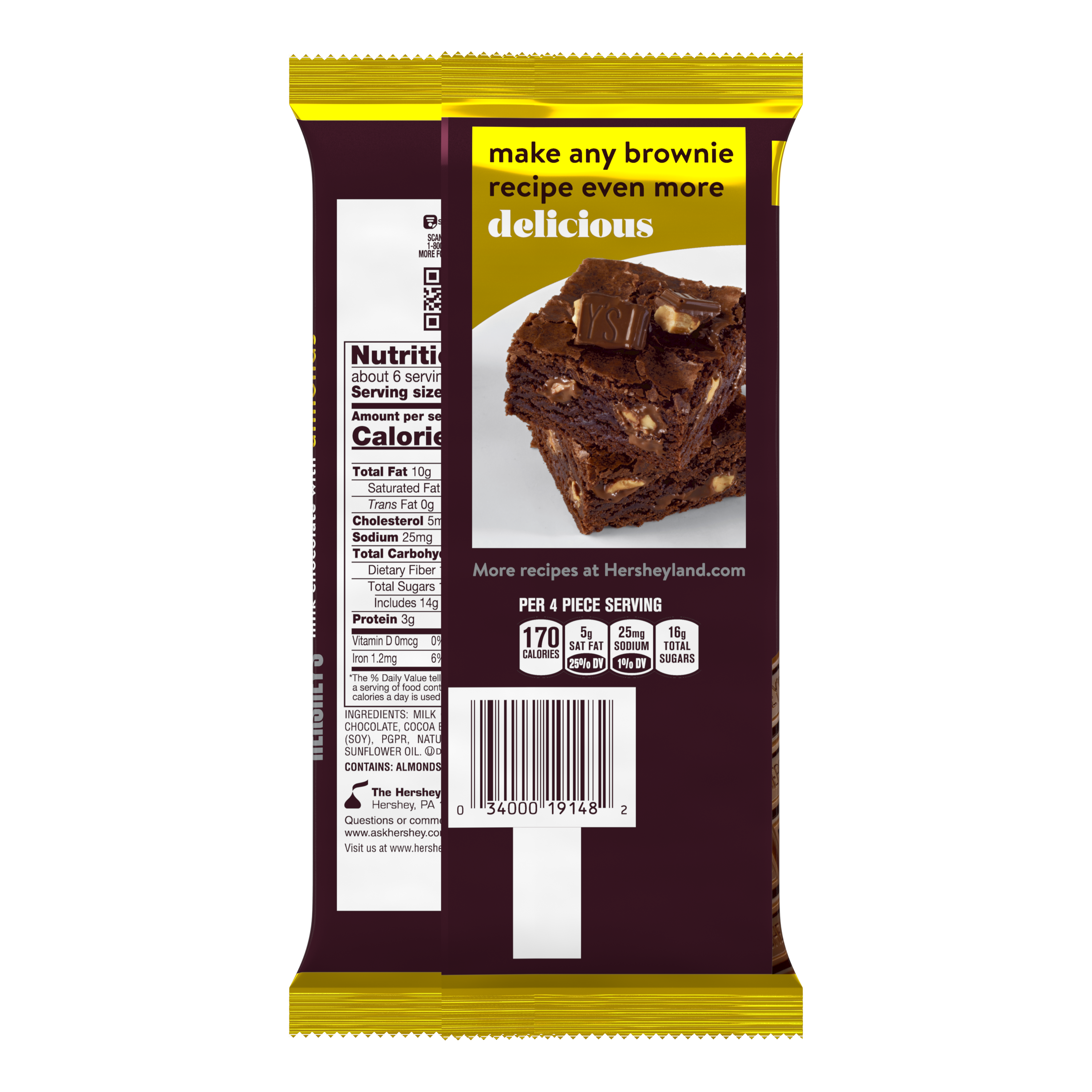 HERSHEY’S Milk Chocolate Almond Giant 7.37oz Candy Bar - THE HERSHEY COMPANY